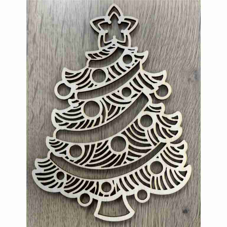 Personalised Laser Cut Wooden Ornament